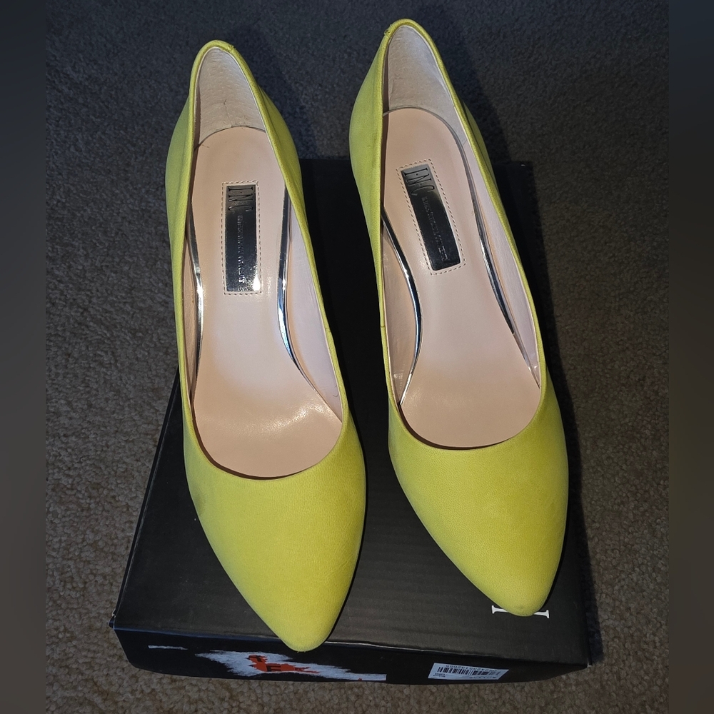 INC Chartreuse Women's Heels 7M